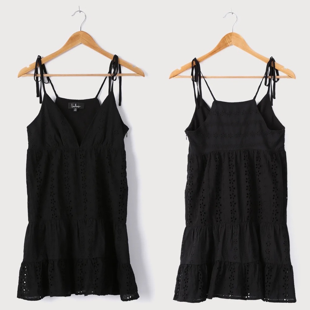 NWT LULUS Eyelet Lace Tiered Babydoll Dress - Picture 11 of 16